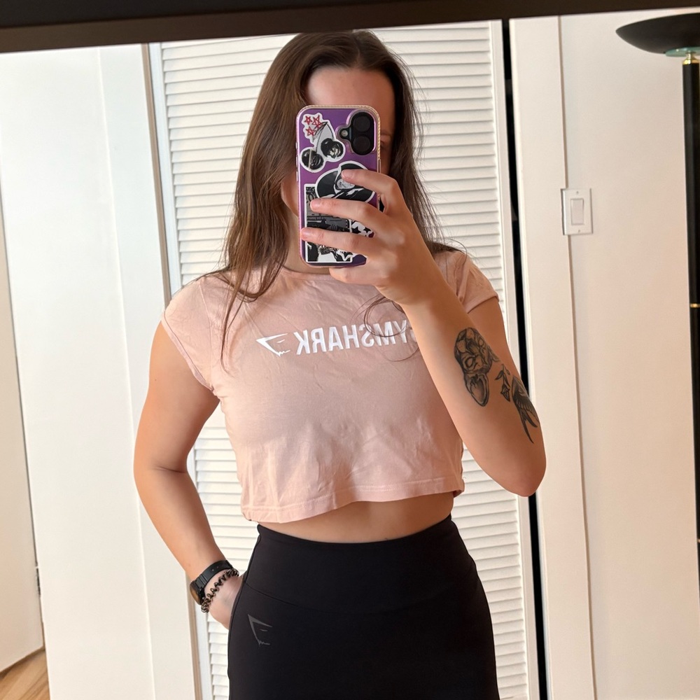 Gymshark Light Pink Crop Top